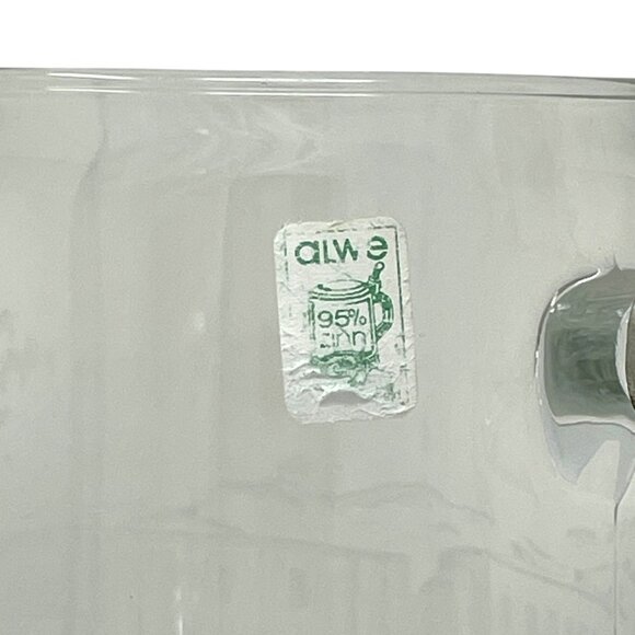 Vintage ALWE West Germany Glass Beer Stein Mug Pewter Lid Frosted Train Scene - Picture 8 of 16